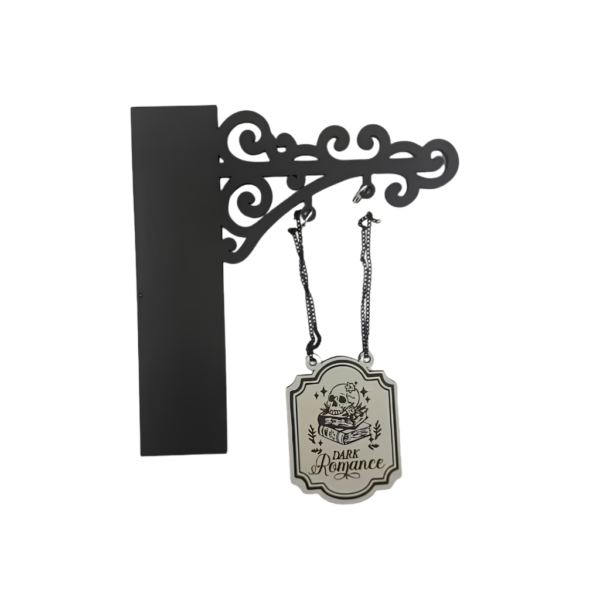 dark romance bookshelf decoration sign