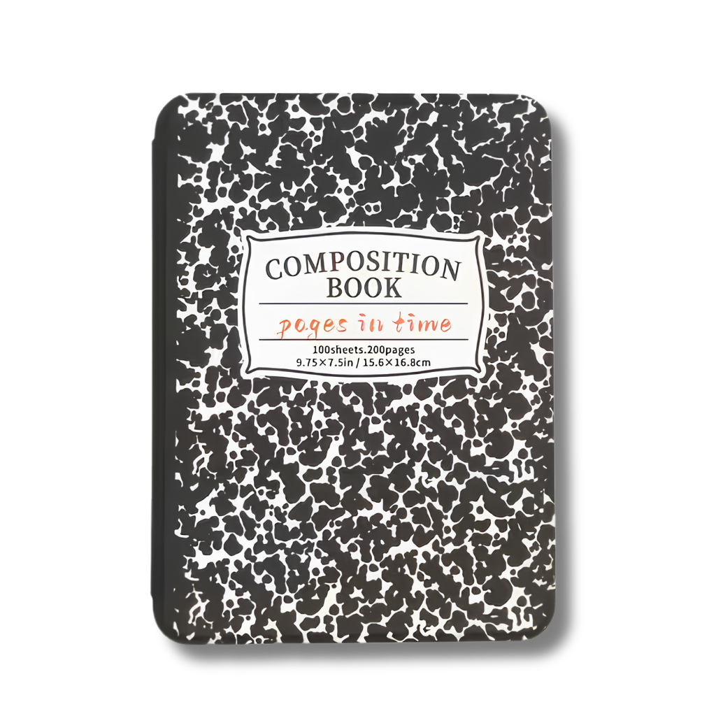 Pages in Time Composition Kindle Basic 11th Gen Flip Case