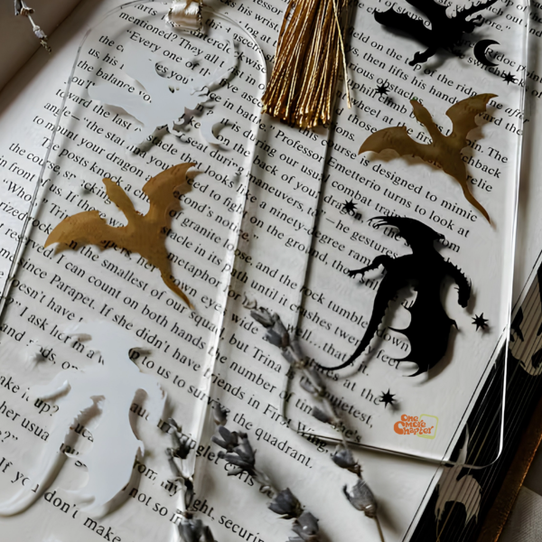 fantasy dragon acrylic bookmarks