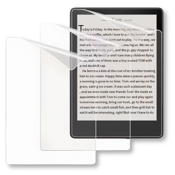 Matte anti-glare screen protector for Kindle Basic 11th gen Designed to reduce reflections, minimize glare, preserve screen clarity, and maintain the original Kindle reading experience while protecting against scratches, fingerprints, and everyday wear.