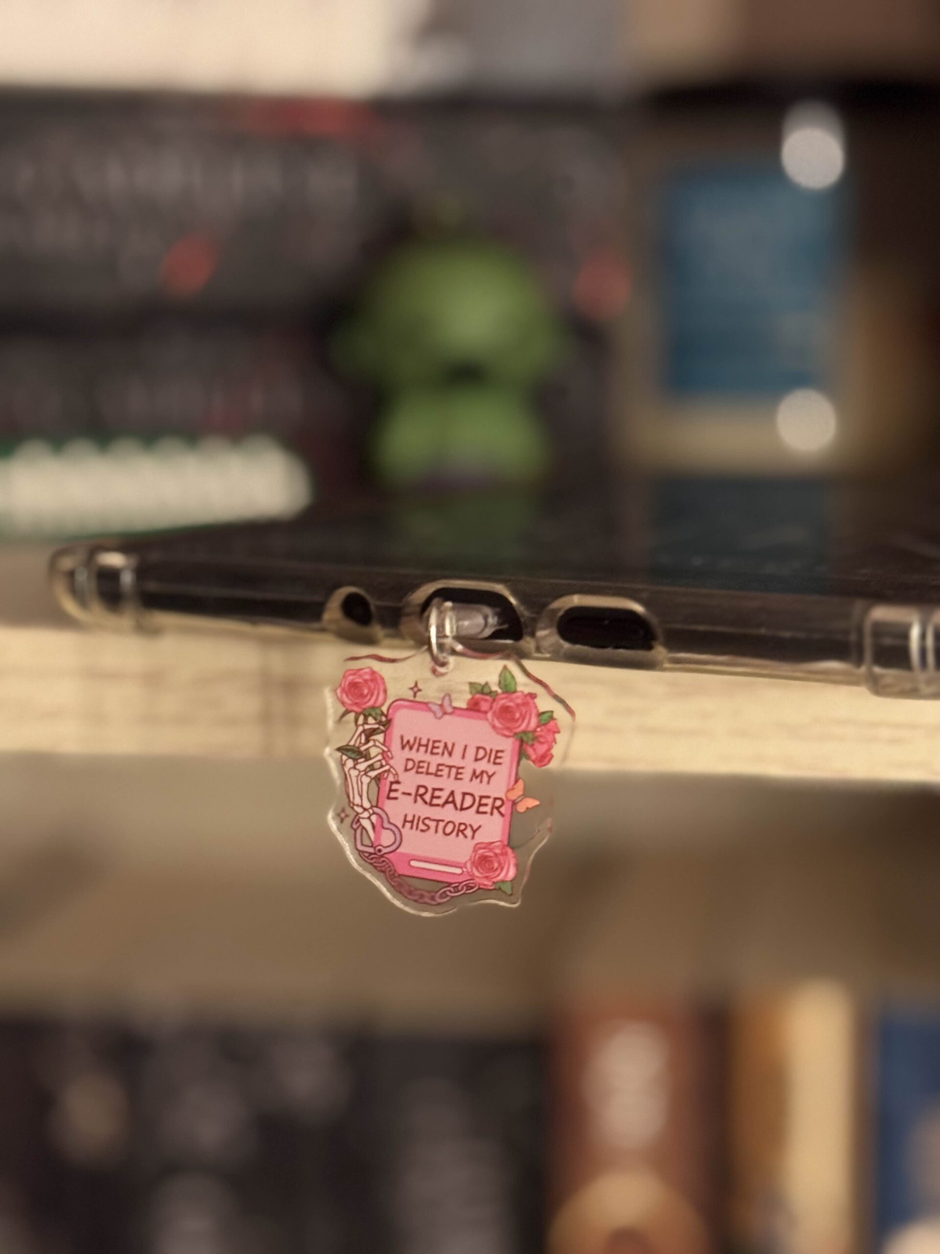 IMG_6295 when i die delete my kindle history acrylic dust plug usb-c