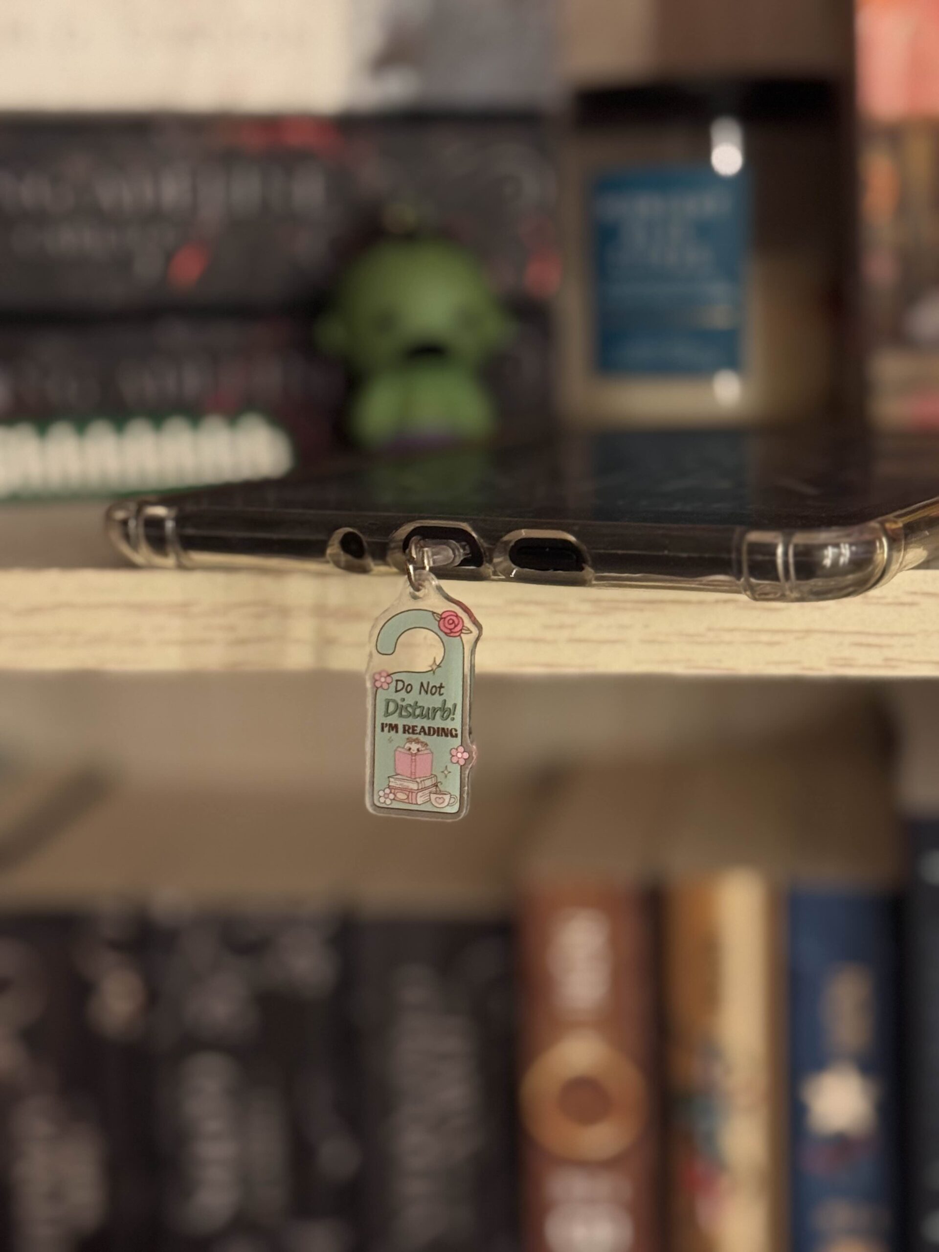 IMG_6296 "Do Not Disturb, I'm Reading" Acrylic Kindle Charm