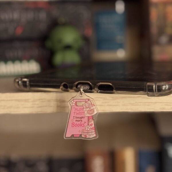 plot twist acrylic e-reader kindle dust plug