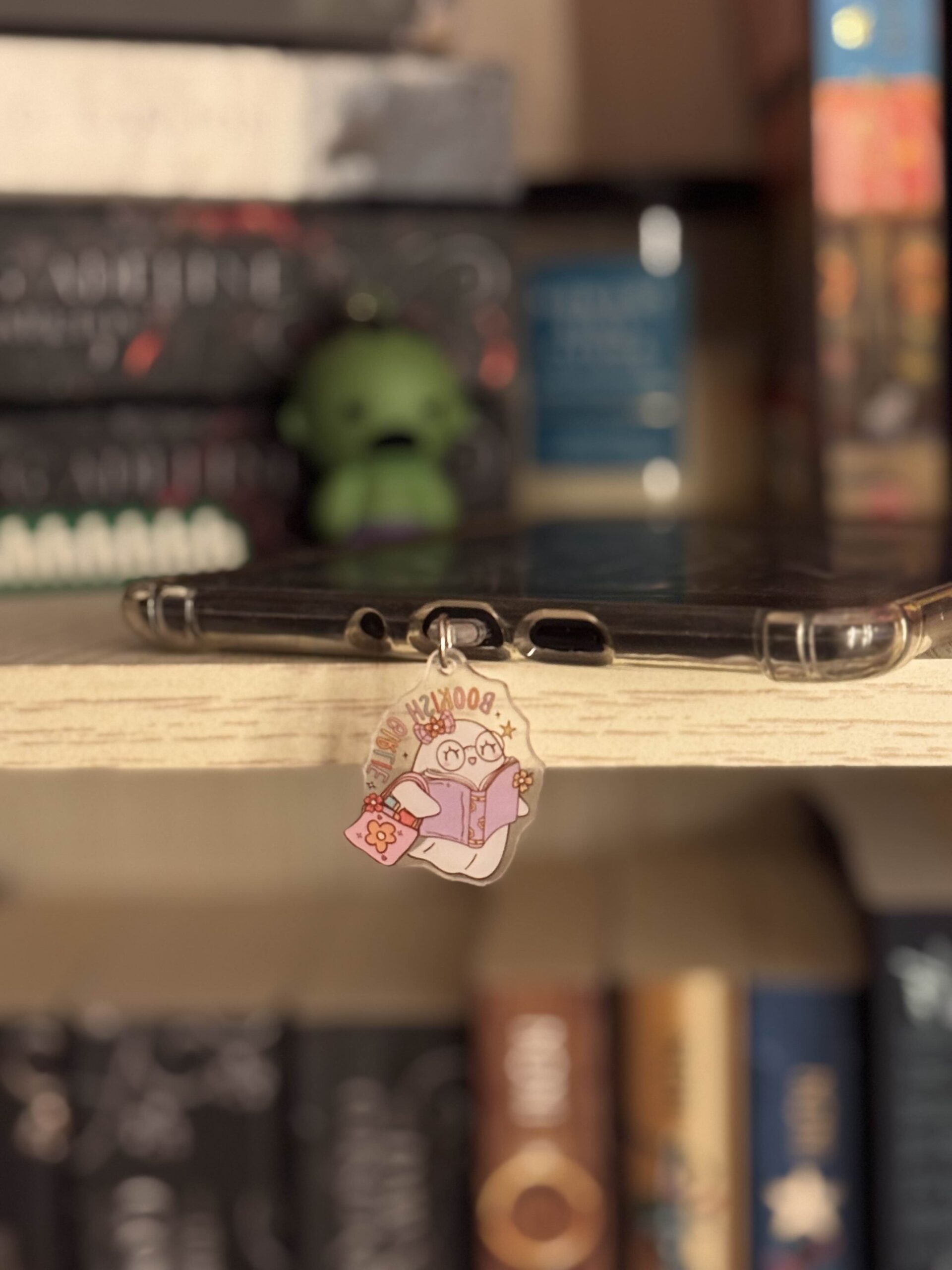 IMG_6305 bookish girlie acrylic e-reader dust plug