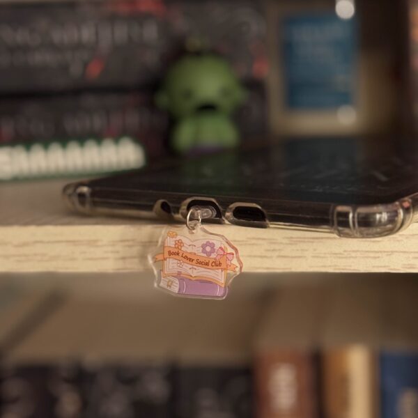 "Book Lover Social Club" Acrylic Kindle Charm