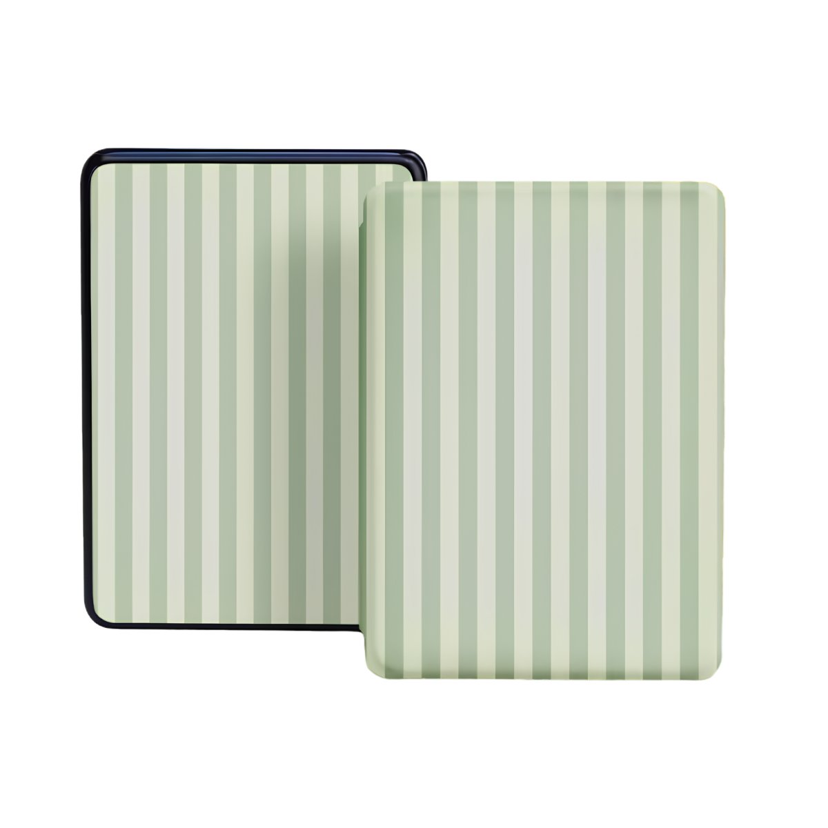1 Soft Sage Stripes Kindle basic 11th gen Cover