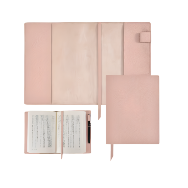 Blush Leather Book Protector