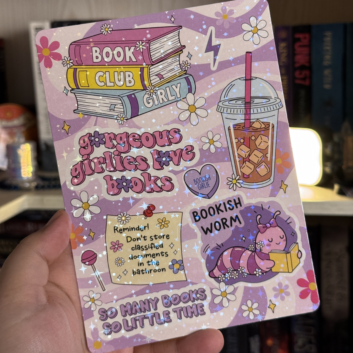 Gorgeous Girlies Love Books Kindle Insert