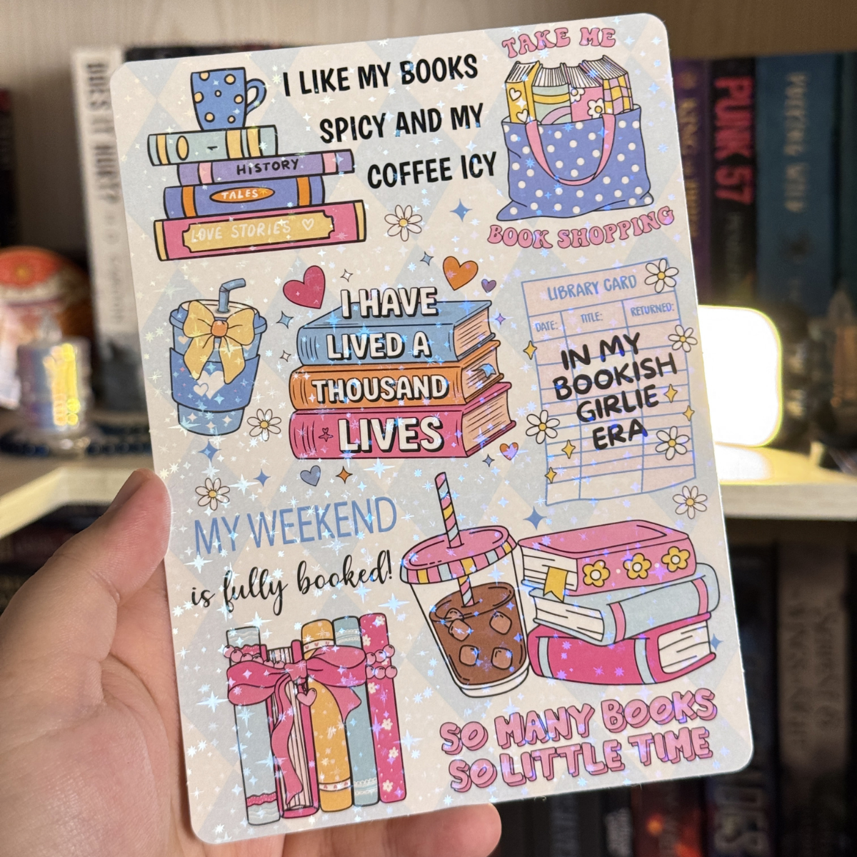 Spicy Books & Icy Coffee Kindle Insert