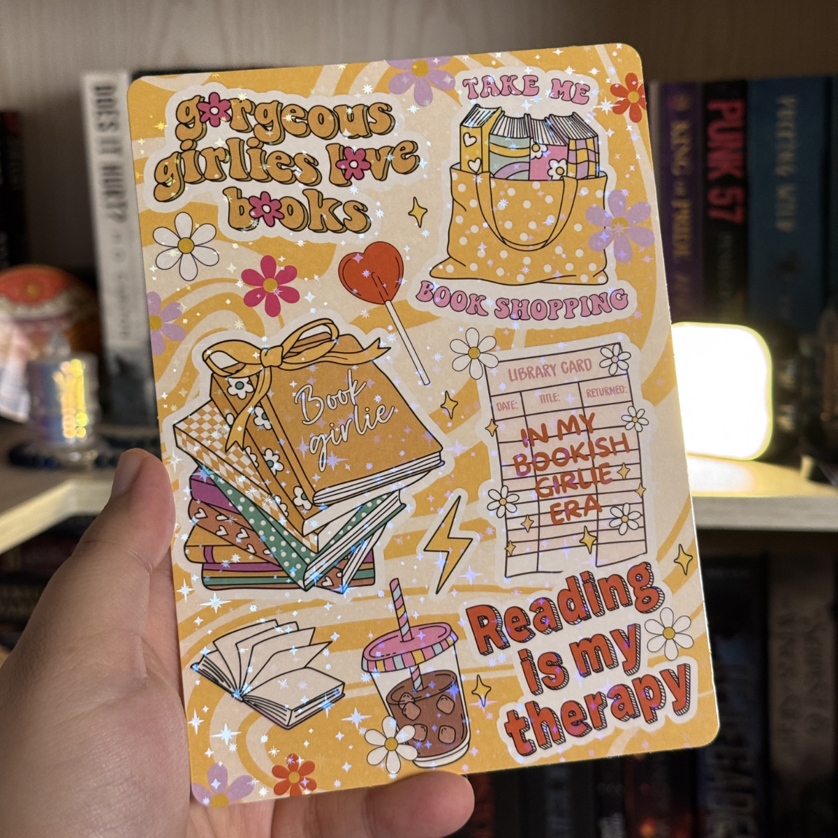 Gorgeous Girlies Love Books Kindle Insert