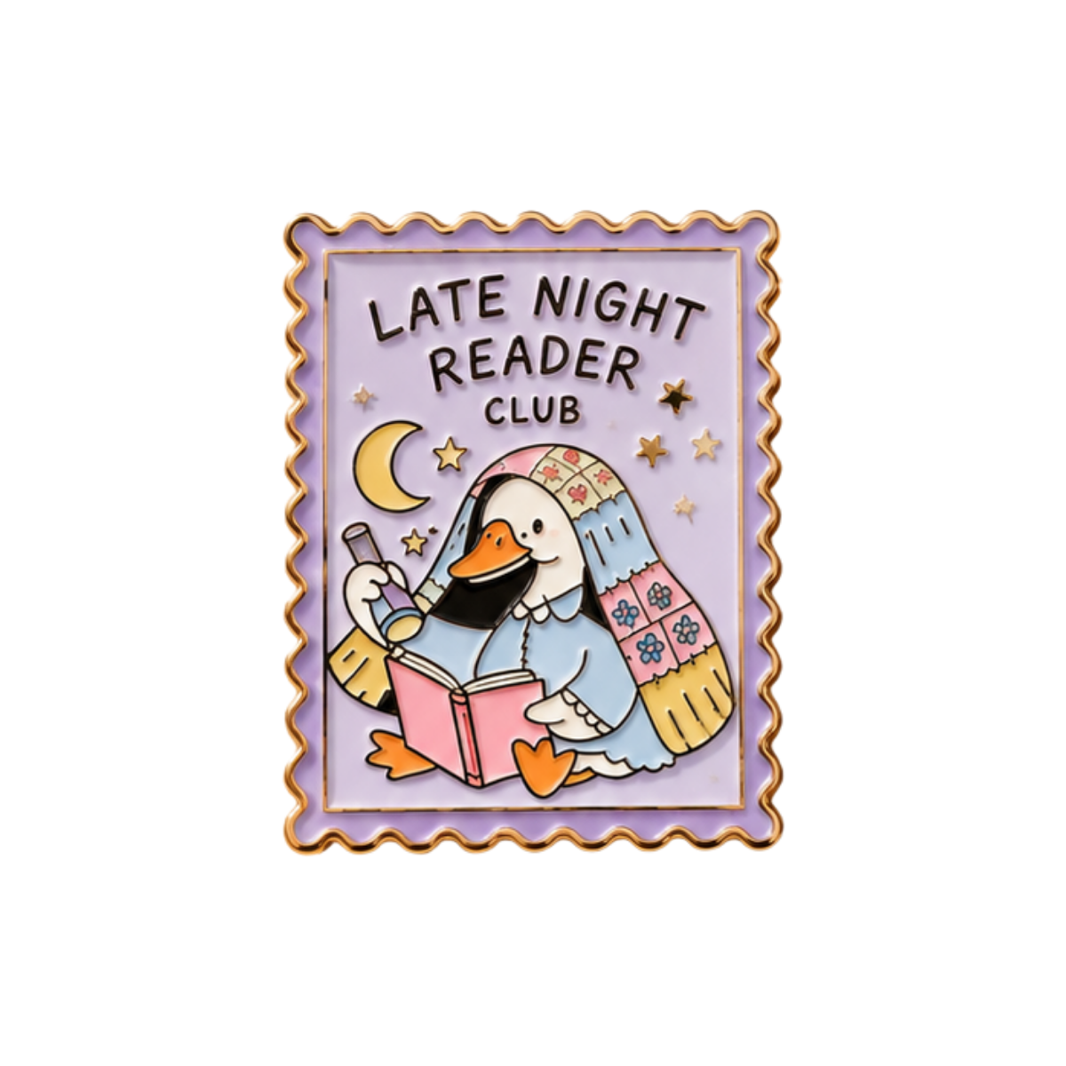 Late Night Reader Club Bookish Pin