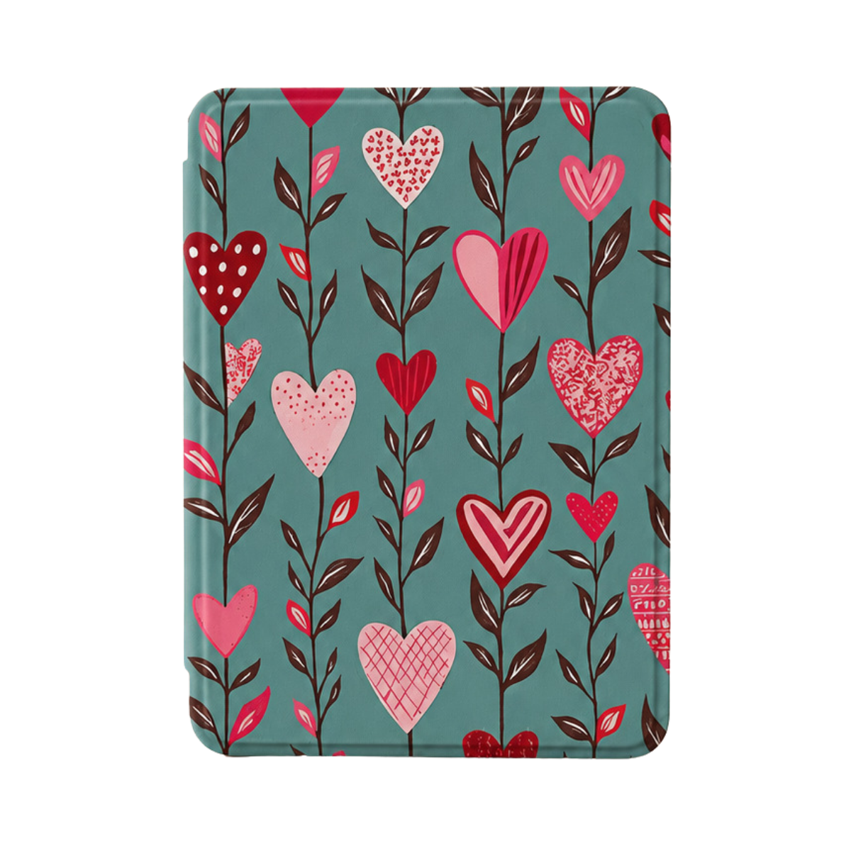 5 Kindle Basic 10th Gen Heart Garden Flip Case